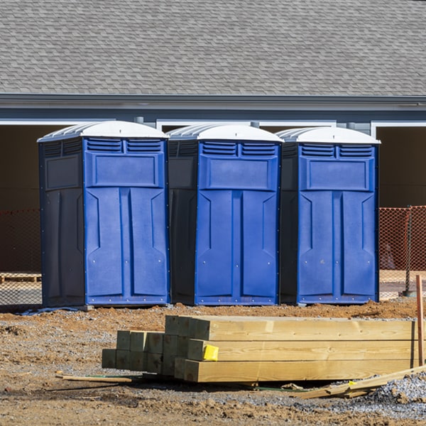 how often are the portable toilets cleaned and serviced during a rental period in Fairfield